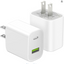 USB C Charger Block, Dual Port Type C Wall Charger 20W , 110v, 3Amp