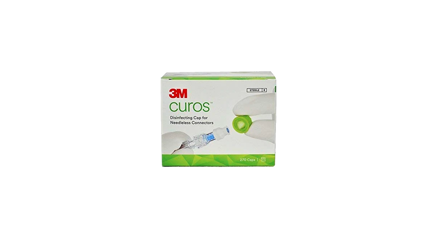 3M Curos Capuchon désinfectant pour connecteur sans aiguille (sans latex) (boîte de 270)