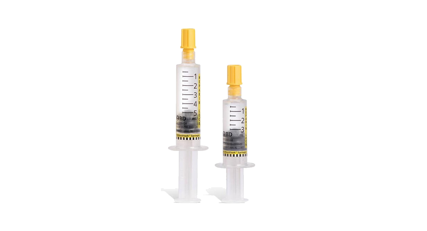 Heparin Lock Flush100u/mL 5mL Yellow Prefilled Syringe ( Box of 30)