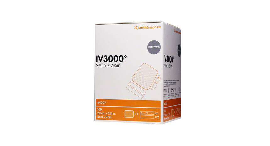 IV-3000 Transparent Adhesive Film Dressing 6cm x 7 cm, (Box of 100)