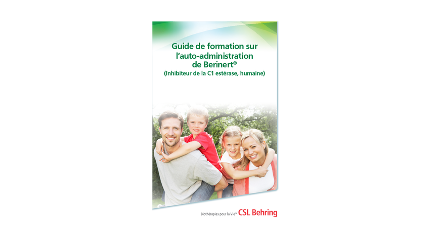 Guide de formation CSL Berinert Self-Admin - FR